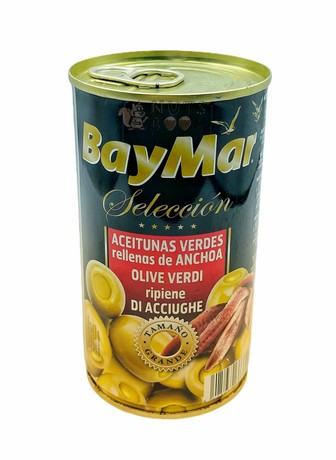 Оливки BayMar з анчоусом 0.35 kg, 350 г