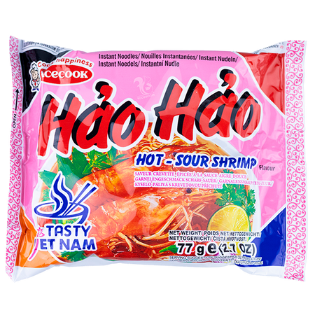 Лапша Hao Hao со вкусом креветки, 77 г