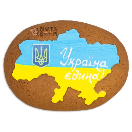Имбирный пряник "Україна" (размер 14*11см)