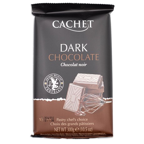 Черный Шоколад Cachet Chocloate noir, 300 г