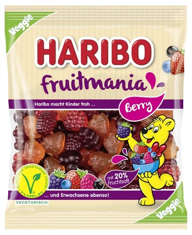 Жувальні цукерки Haribo "Fruitmania Berry", 160 г