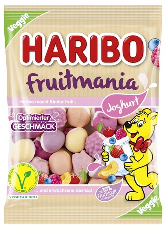 Жувальні цукерки Haribo "Fruitmania Joghurt", 160 г