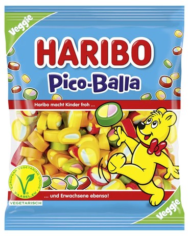 Жувальні цукерки Haribo "Pico Balla", 160 г
