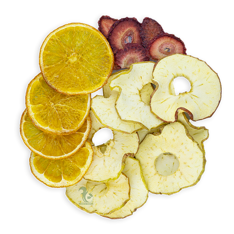 Мікс фруктових чипсів Яблуко-Апельсин-Полуниця (без цукру), 50 г