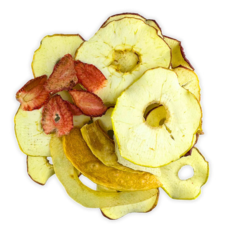 Микс фруктовых чипсов Яблоко-Дыня-Клубника (без сахара), 50 г