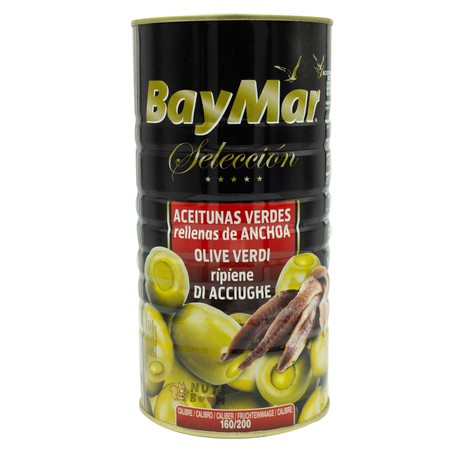 Оливки BayMar з анчоусом 1.4kg, 1400 г