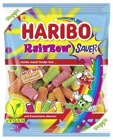 Жевательные конфеты Haribo "Rainbow Vegan", 160 г