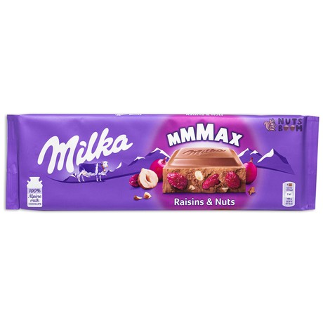 Шоколад Milka Изюм-Орехи, 270 г