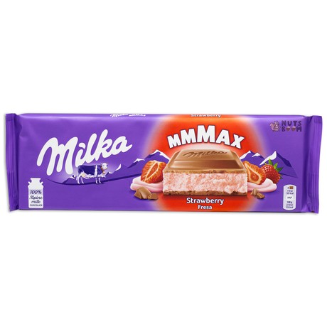 Шоколад Milka Клубника, 300 г