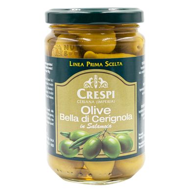 Оливки Crespi Gigant з кісточкою, 350 г