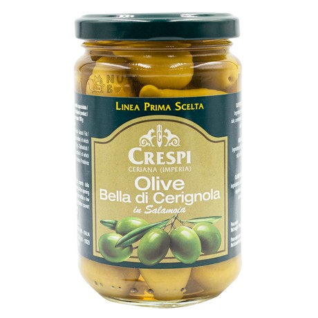 Оливки Crespi Gigant з кісточкою, 350 г