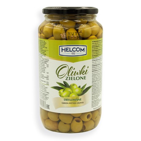 Оливки Helcom зеленые без косточки 900г, 900 г