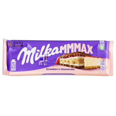 Шоколад Milka клубничный чизкейк, 300 г