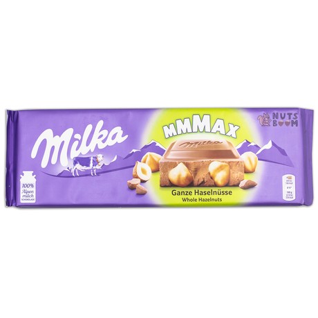 Шоколад Milka с цельным фундуком, 270 г