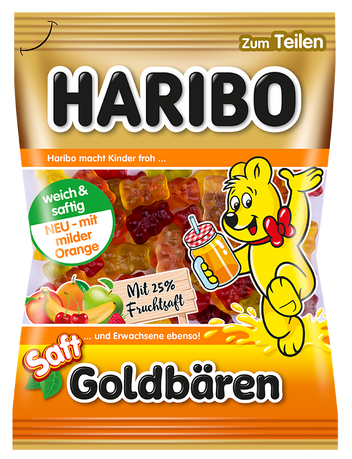Жевательные конфеты Haribo №1 золотые мишки, 175 г