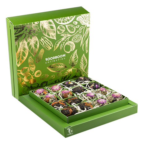 Подарунковий набір в'язаних чаїв "Premium Green", 160 г