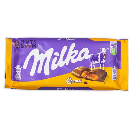 Шоколад Milka с карамелью, 100 г