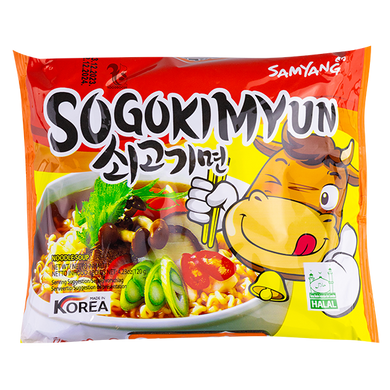 Лапша Sogokimyun Samyang с говядиной, 120 г