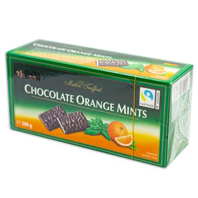 Шоколадні стіки апельсин-м'ята, 200 г