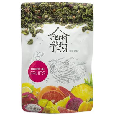 Зелений чай тропічні фрукти Feng Shui, 80 г