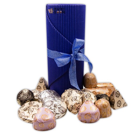 Подарочный тубус конфет Laurence "Blue L", 550 г