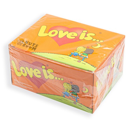 Жевательная резинка блок Love is ананас-апельсин (100шт)