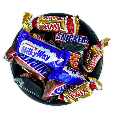 Микс конфет Snickers, Milki Way, Twix, Mars (в ассортименте), 200 г