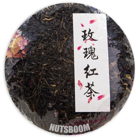 Пресованный чай Шен Пуэр с розой, 100 г
