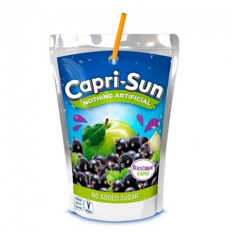 Сок Capri-Sun черная смородина и яблоко (без сахара), 200 мл