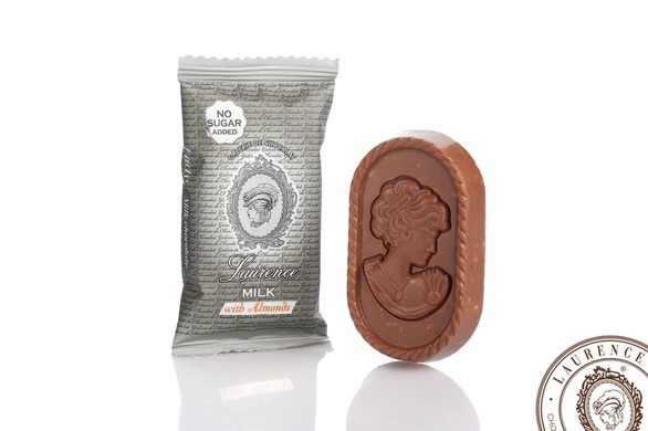 Lady no sugar milk chocolate with almonds / Леді молочний шоколад з мигдалем (без цукру), 96 г