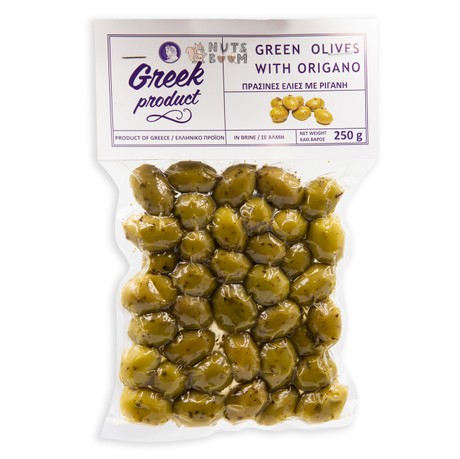 Греческие оливки с орегано, 250 г
