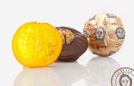 Orange walnut / Апельсин c орехом в шоколаде, 100 г
