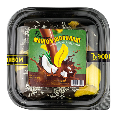 Манго з кокосовою стружкою в шоколаді (гурт), 500 г