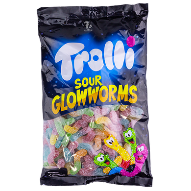 Конфеты Желейные Trolli Gummi Candy кислые червячки, 1000 г