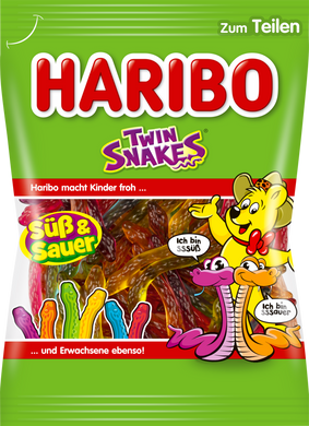 Жувальні цукерки Haribo Twin Snakes, 175 г