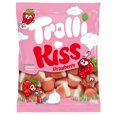 Конфеты Желейные Trolli Strawberry Kiss, 150 г