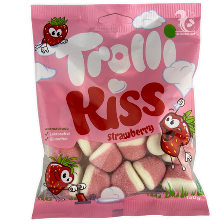 Конфеты Желейные Trolli Strawberry Kiss, 150 г