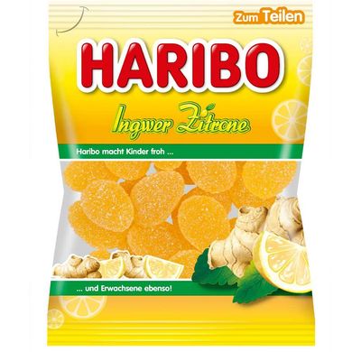 Жевательные конфеты Haribo №5 Имбирь-Лимон, 175 г