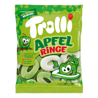 Конфеты Желейные Trolli Кислое Яблоко, 150 г