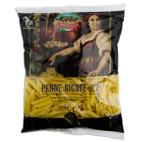 Макарони Campagna Penne Rigate №27, 500 г