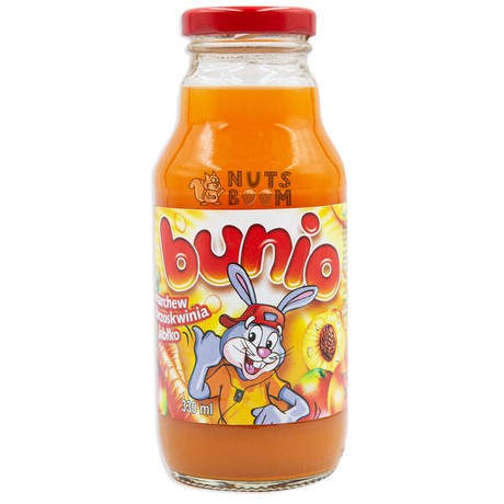 Сок Bunio морковь-персик-яблоко, 330 мл