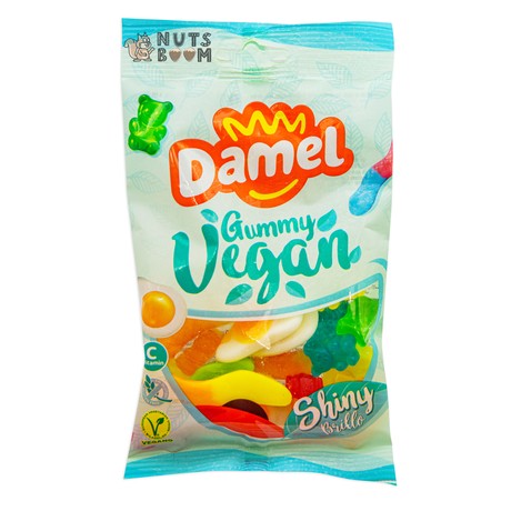 Жувальні цукерки №9 Damel "Shiny vegan mix", 80 г