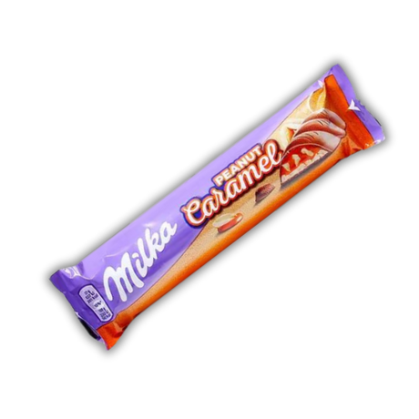 Батончик Milka Молочний Шоколад (Карамель-Арахіс), 37 г