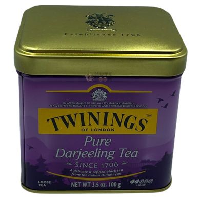 Чай Twinings pure darjeeling 100г, 100 г
