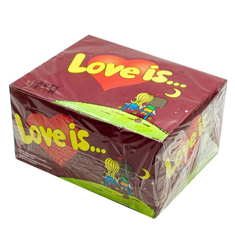 Жевательная резинка блок Love is вишня-лимон (100шт), 420 г