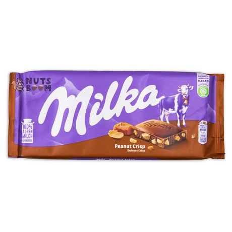Шоколад Milka Карамель-Арахис, 98 г