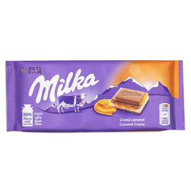 Шоколад Milka карамельный крем, 100 г